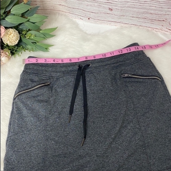 Tangerine Heather Gray Skort With Zip Pockets Sz S - Picture 7 of 8